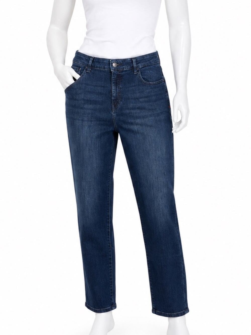 Warp + Weft Oak Oakland Straight Jeans Women’s Size 18 Dark Wash Stretch